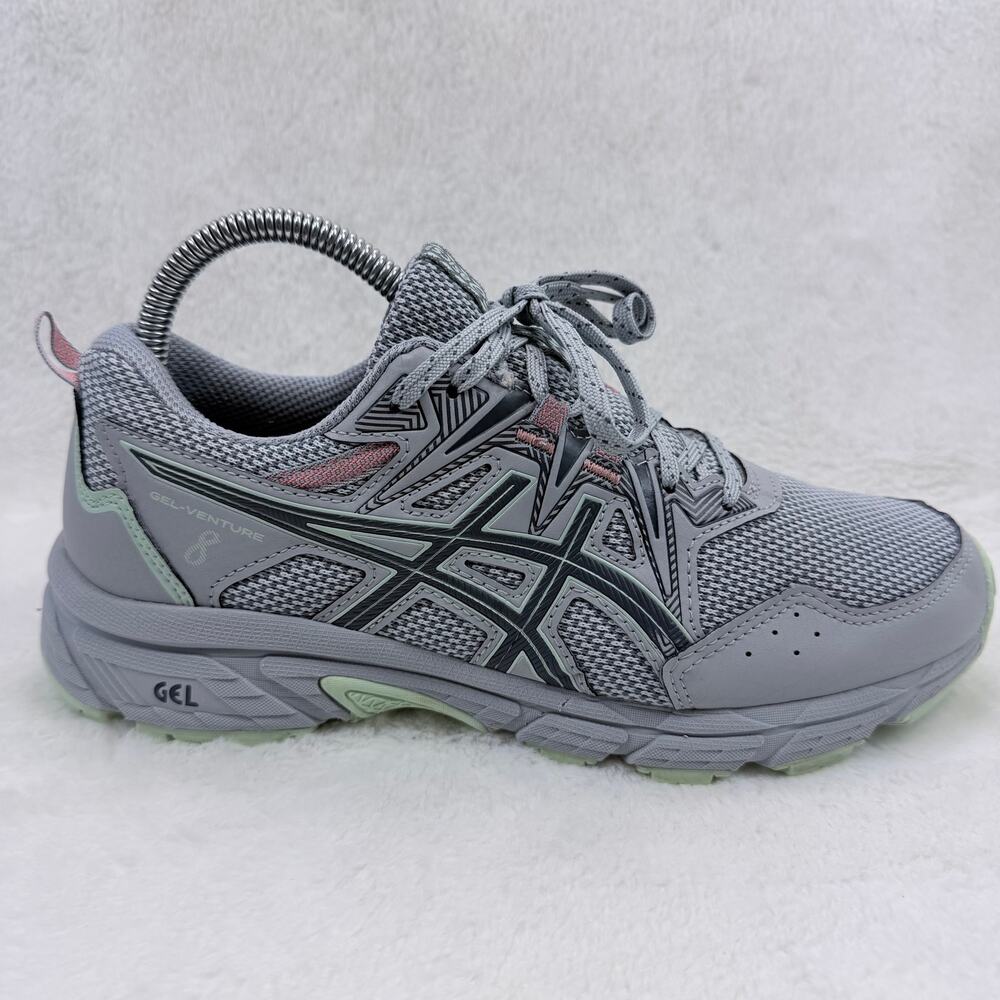 Asics Gel-Venture 8 Womens Running Shoes Gray Size 8 Wide